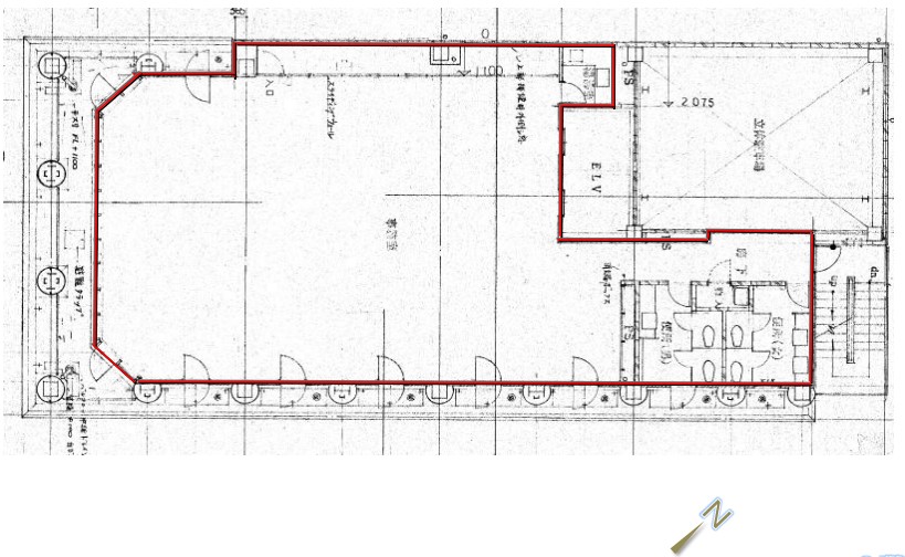 【貸事務所】ＫＶＫ⽇本橋浜町ビル ８階　浜町